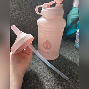 Pink Hydrojug with Straw & OG Lid